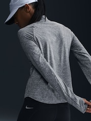 Nike Smoke Grey Swift Dri-FIT UV 1/2-Zip Running Top - Image 8 of 10