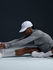 Nike Smoke Grey Swift Dri-FIT UV 1/2-Zip Running Top - Image 9 of 10