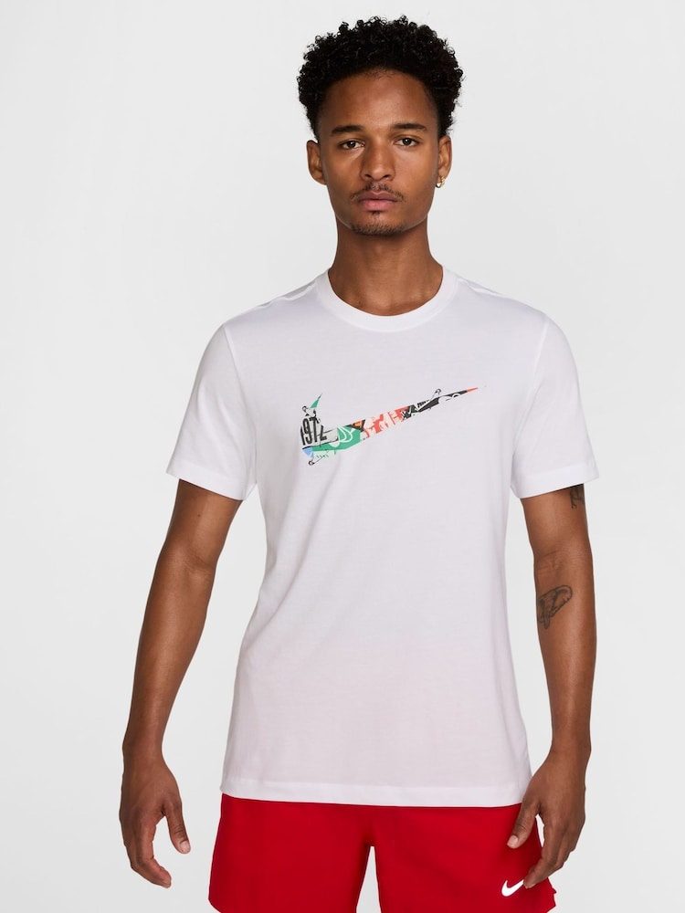 Nike White Dri-FIT Energy Running T-Shirt - Image 1 of 8