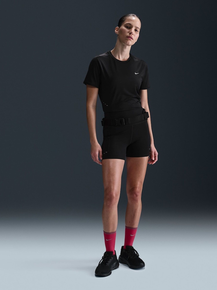 Nike Black Swift Dri-FIT Short Sleeve Running Top - Image 1 of 10