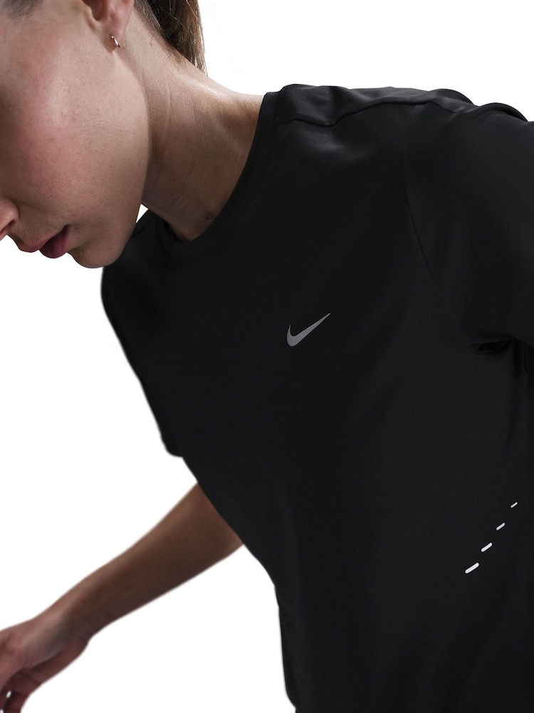 Nike Black Swift Dri-FIT Short Sleeve Running Top - Image 6 of 10