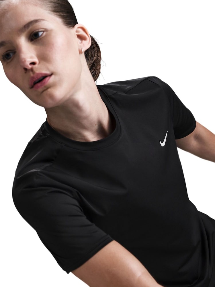 Nike Black Swift Dri-FIT Short Sleeve Running Top - Image 8 of 10