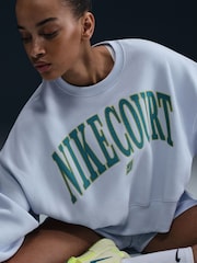 Nike Blue Court Heritage Tennis Sweatshirt - Image 5 of 5