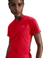 Nike Crimson Swift Dri-FIT Short Sleeve Running Top - Image 4 of 5