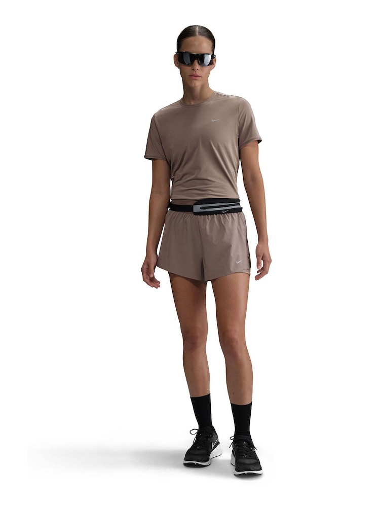 Nike Brown Swift Dri-FIT Short Sleeve Running Top - Image 1 of 5