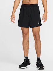 Nike Black Challenger Dri-FIT 5 inch 2-In-1 Running Shorts - Image 1 of 9