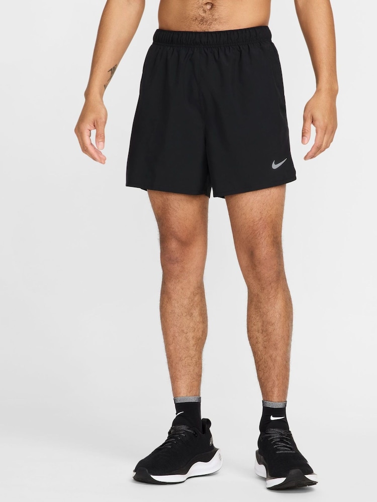 Nike Black Challenger Dri-FIT 5 inch 2-In-1 Running Shorts - Image 1 of 9