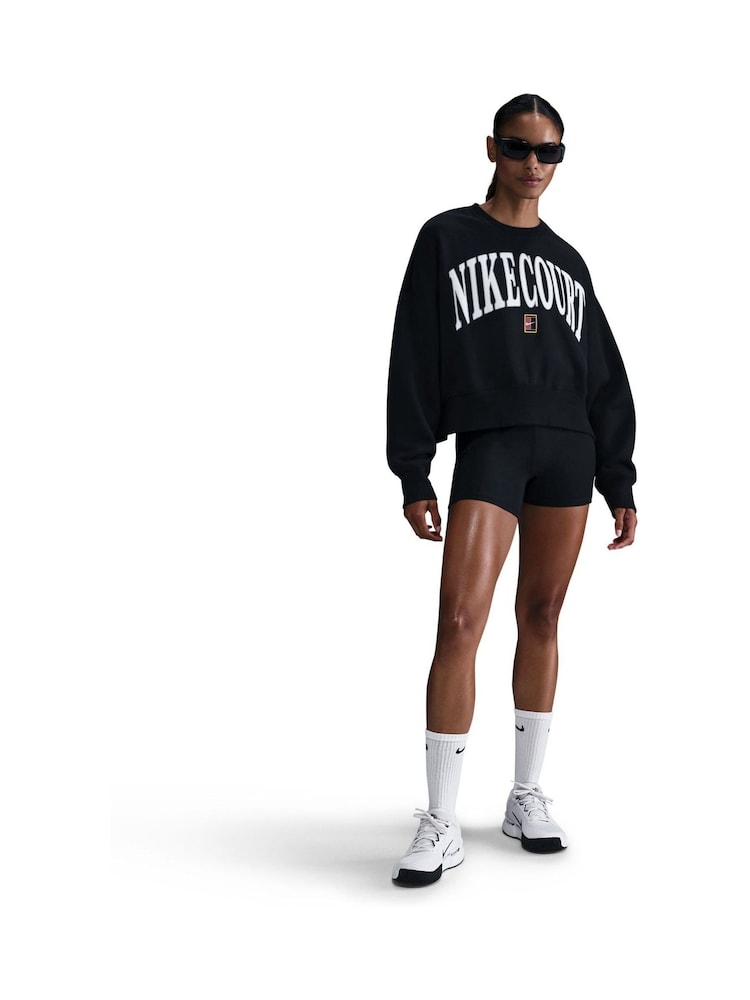 Nike Black Court Heritage Tennis Sweatshirt - Image 1 of 5