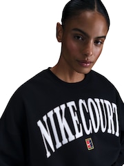 Nike Black Court Heritage Tennis Sweatshirt - Image 3 of 5