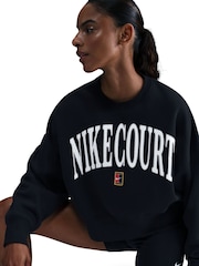 Nike Black Court Heritage Tennis Sweatshirt - Image 5 of 5
