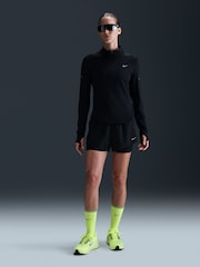 Nike Black Swift Dri-FIT UV 1/2-Zip Running Top - Image 1 of 5