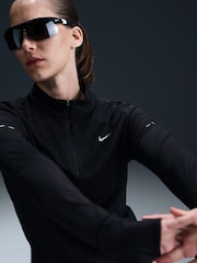 Nike Black Swift Dri-FIT UV 1/2-Zip Running Top - Image 3 of 5