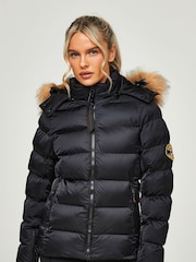 Зауженный крой дутая куртка Zavetti Canada Virna - Изображение 1 из 9