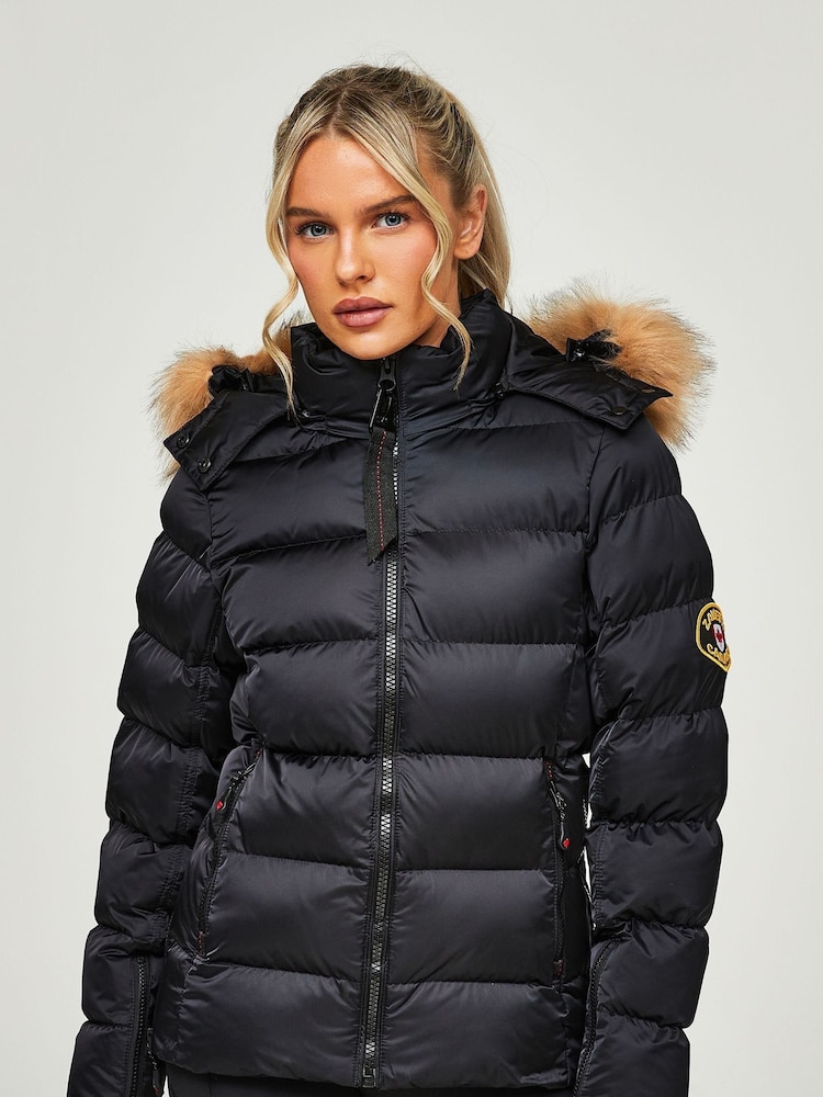 Зауженный крой дутая куртка Zavetti Canada Virna - Изображение 1 из 9