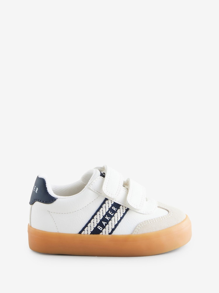 Weiß - Baker by Ted Baker Jungen-Marken Tape Turnschuhe - Bild 1 von 6 Weiß - Baker by Ted Baker Jungen-Marken Tape Turnschuhe - Bild 1 von 6