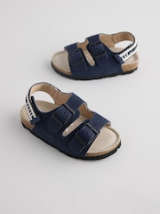 Baker by Ted Baker Boys Suede Footbed Sandals - Image 1 of 6