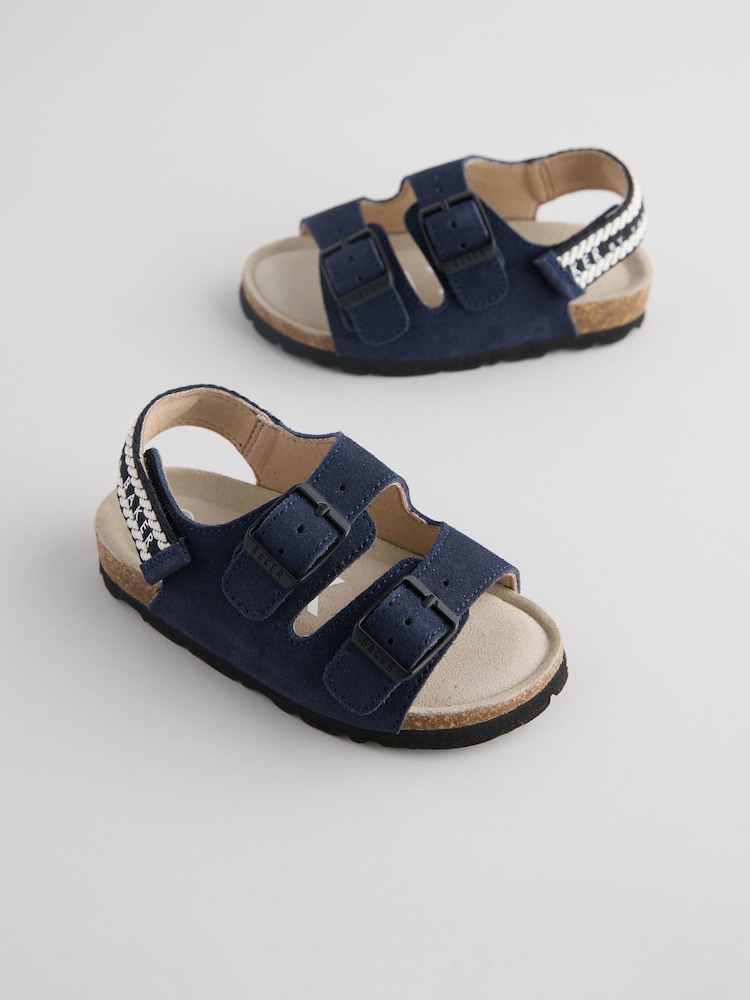 Baker by Ted Baker Boys Suede Footbed Sandals - Image 1 of 6