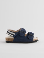 Baker by Ted Baker Boys Suede Footbed Sandals - Image 2 of 6
