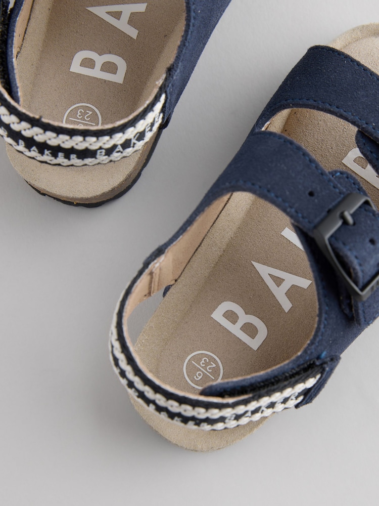 Marine - Baker By Ted Baker Sandalen mit Fußbett aus Veloursleder für Jungen​​​​​​​ - Image 5 of 6
