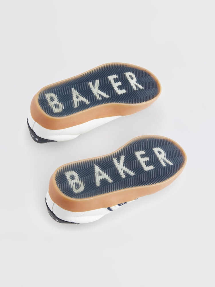Blanc - Baskets à ruban de marque Baker by Ted Baker garçon - Image 6 of 6