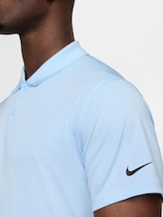 Nike Physic Blue Dri-FIT Victory Golf Polo Shirt - Image 4 of 5