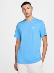 Universiteitsblauw - Nike Club T-shirt - Image 1 of 5