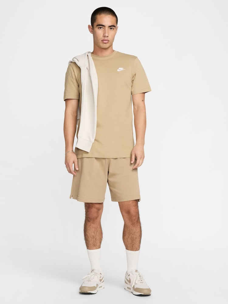 Nike Parachute Beige Short Sleeve Club T-Shirt - Image 6 of 6