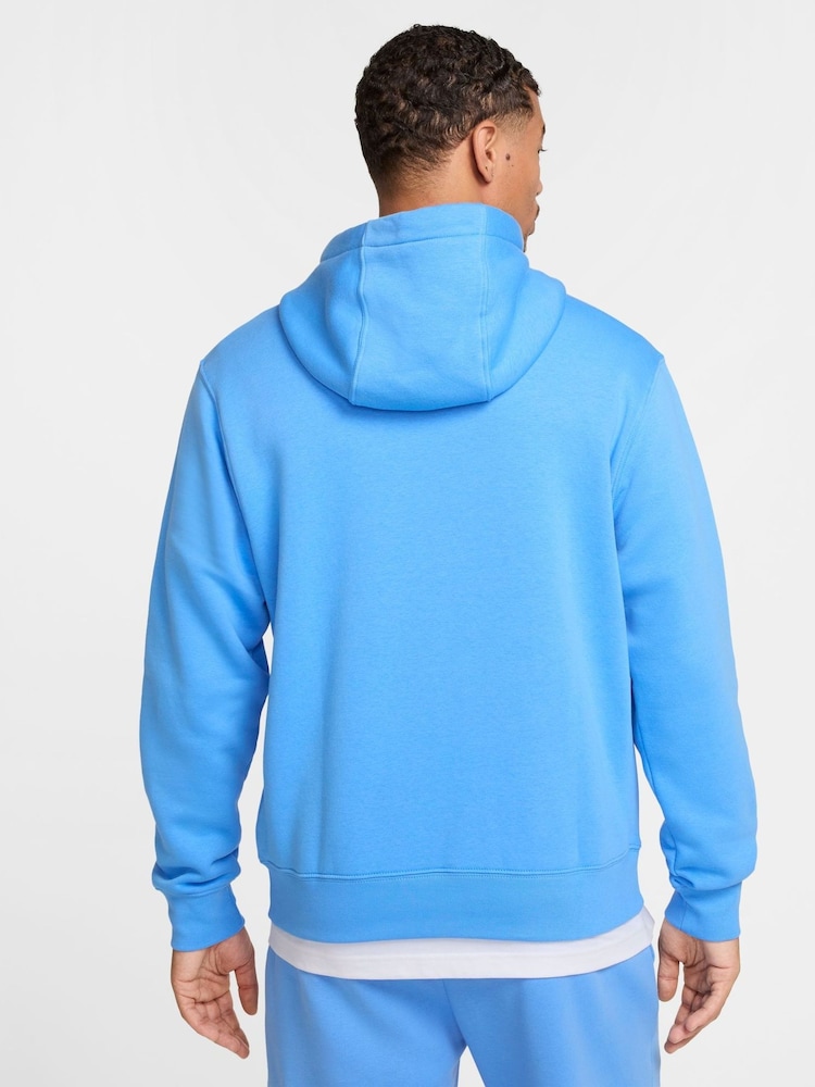 Nike University Blue Club Pullover Hoodie - Image 2 of 7