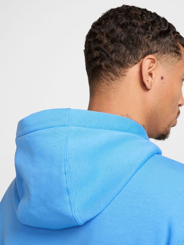 Nike University Blue Club Pullover Hoodie - Image 6 of 7