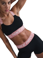 Nike Black Pink Pro 3" Shorts - Image 5 of 6