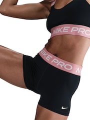 Nike Black Pink Pro 3" Shorts - Image 6 of 6