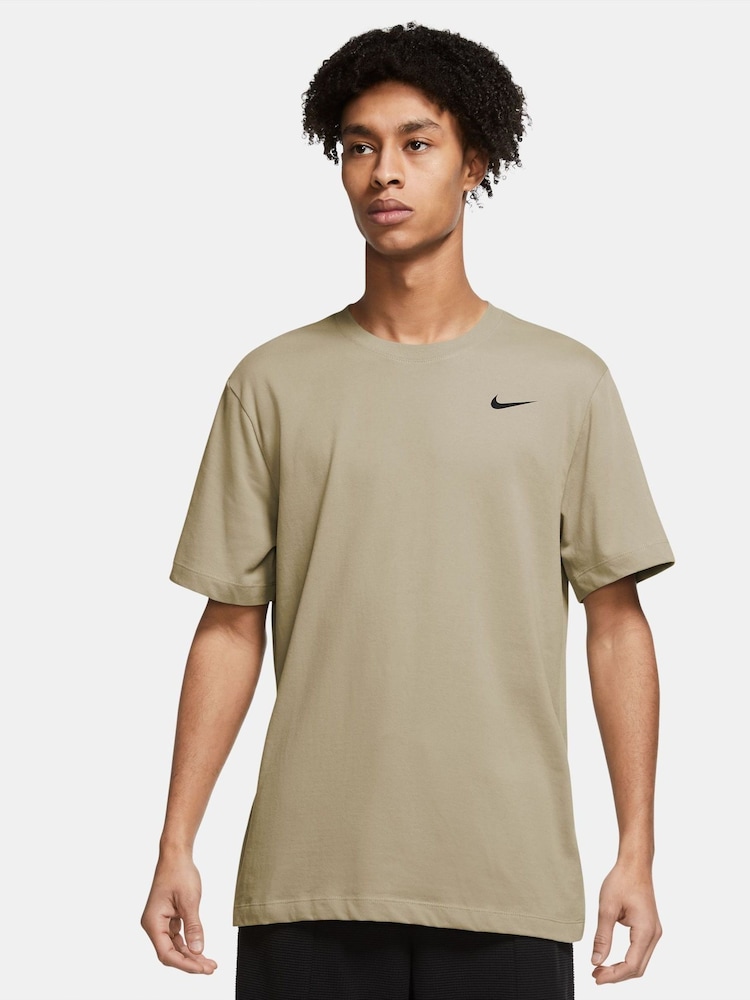 Woestijn kaki - Nike Dri-FIT trainingsshirt - Image 1 of 4