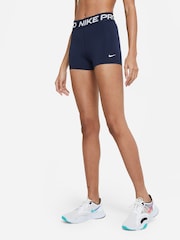 Nike Obsidian Navy Pro 3" Shorts - Image 1 of 6