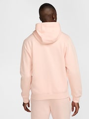 Nike Pink Club Pullover Hoodie - Image 2 of 7