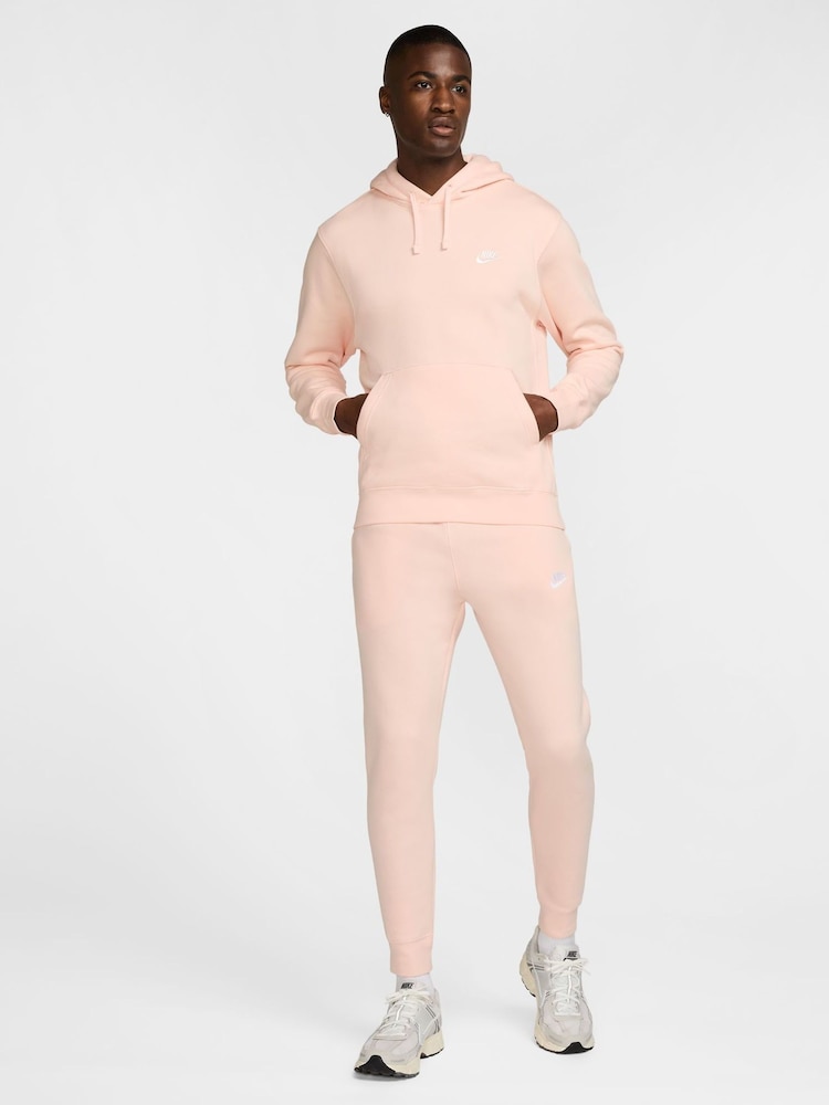 Nike Pink Club Pullover Hoodie - Image 3 of 7