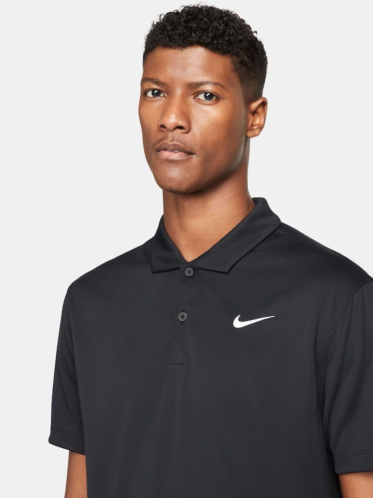 Nike Black Dri-FIT Court Tennis Polo Shirt - Image 4 of 8