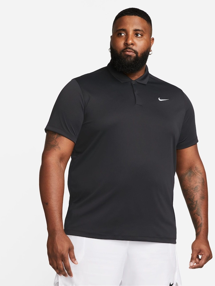 Nike Black Dri-FIT Court Tennis Polo Shirt - Image 5 of 8