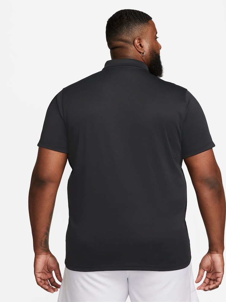 Nike Black Dri-FIT Court Tennis Polo Shirt - Image 6 of 8