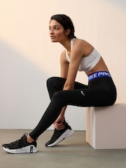 Nike Black Blue Pro 365 Leggings - Image 2 of 4