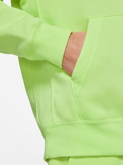 Nike Lemon Yellow Club Pullover Hoodie - Image 5 of 10