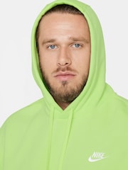 Nike Lemon Yellow Club Pullover Hoodie - Image 9 of 10