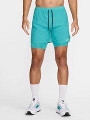 Nike Cactus Blue Dri-Fit Stride 5 Inch 2-in-1 Running Shorts - Image 3 of 7