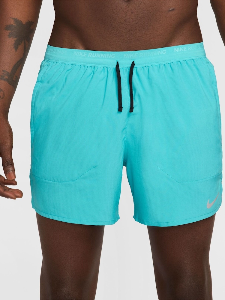 Nike Cactus Blue Dri-FIT Stride 5 Inch Running Shorts - Image 2 of 15