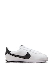 Nike White/Black Junior Cortez EasyOn Trainers - Image 1 of 11