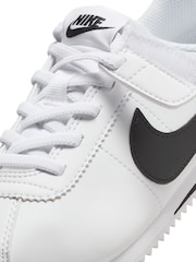 Nike White/Black Junior Cortez EasyOn Trainers - Image 10 of 11