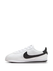 Nike White/Black Junior Cortez EasyOn Trainers - Image 4 of 11