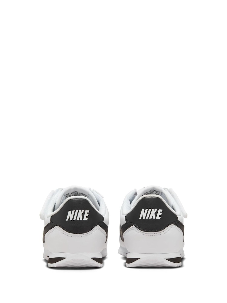 Wit/zwart - Nike Junior Cortez EasyOn Trainers - Image 7 of 11