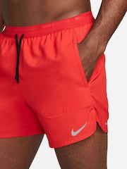 Nike University Red Dri-FIT Stride 5 Inch Running Shorts - Image 4 of 12