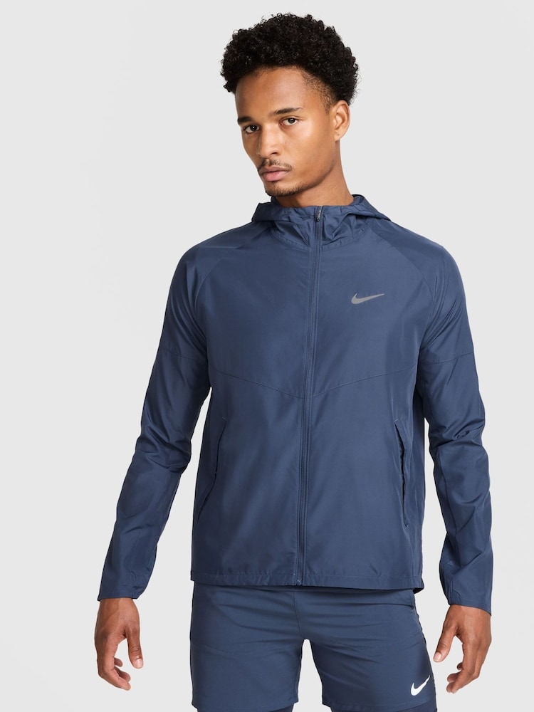 Nike Blue Repel Miler Running Jacket - Image 1 of 12