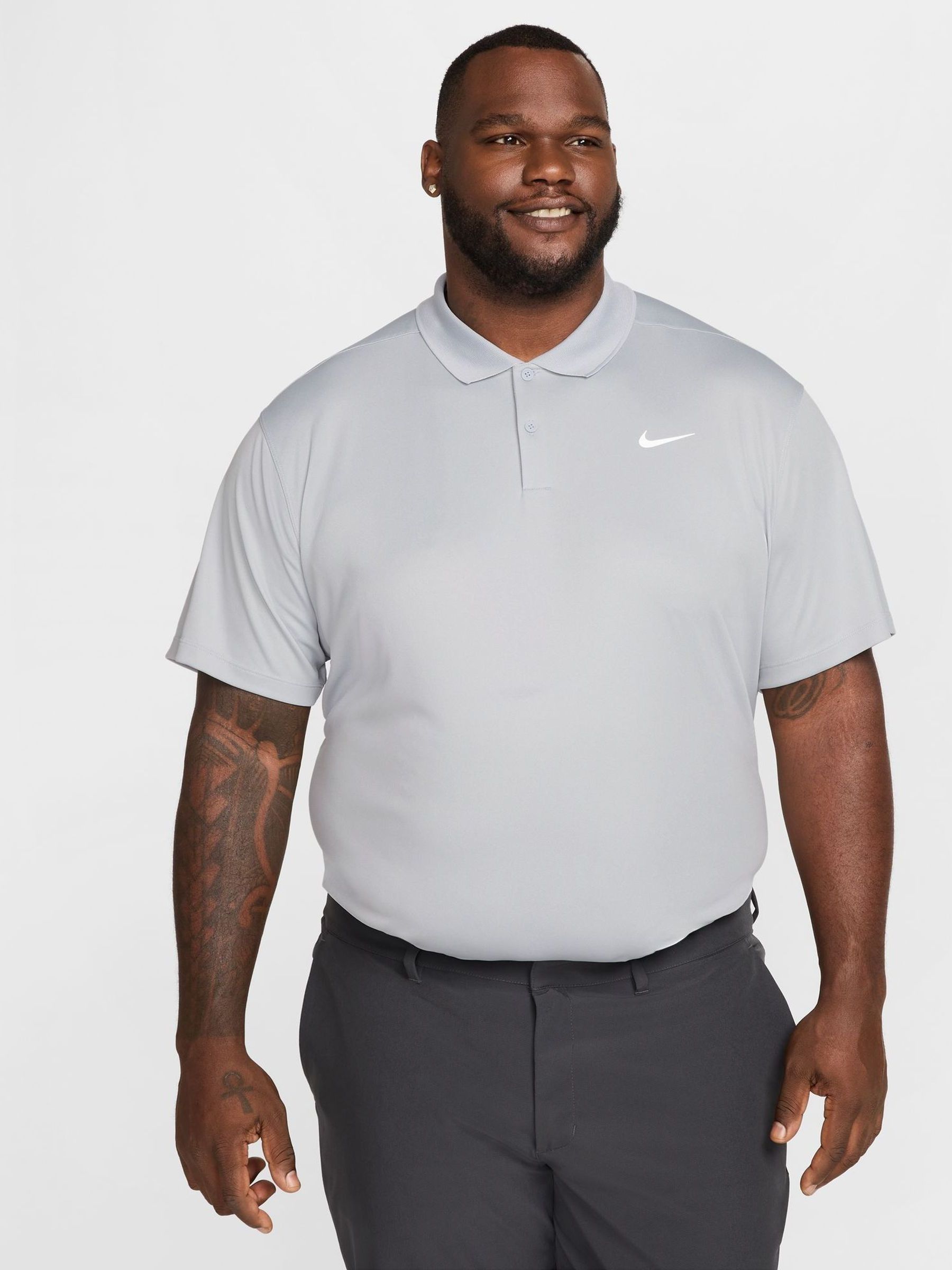 nike gray polo shirts